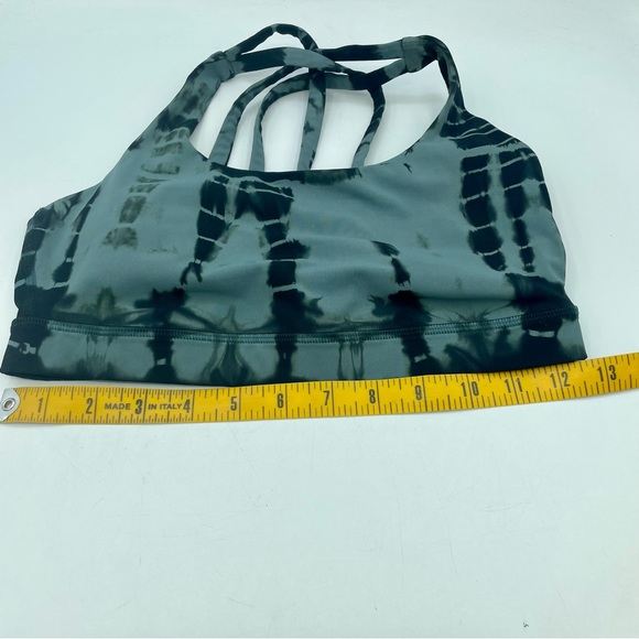 Lululemon Energy Bra SHIBORI Mystic Green Tie Dye Luxtreme Cross Strap Womens 6 - Picture 7 of 7